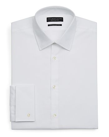 The Men's Store at Bloomingdale's White Textured Dress Shirt - Regular ...