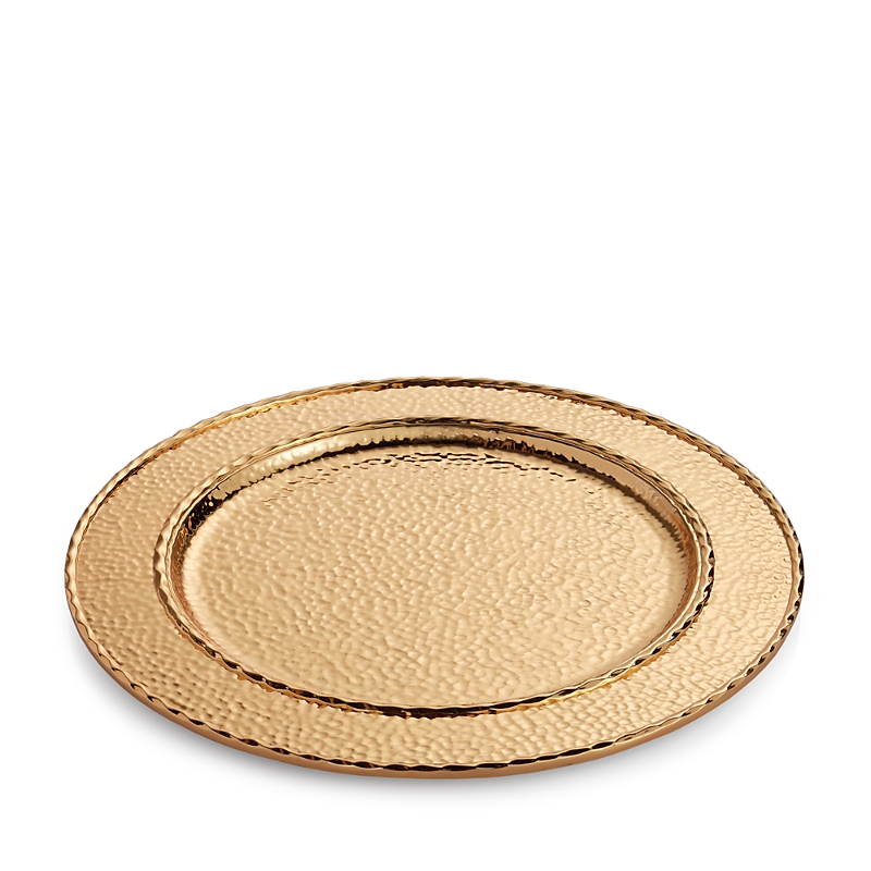 Michael Aram Hammertone Goldtone Charger In Gold