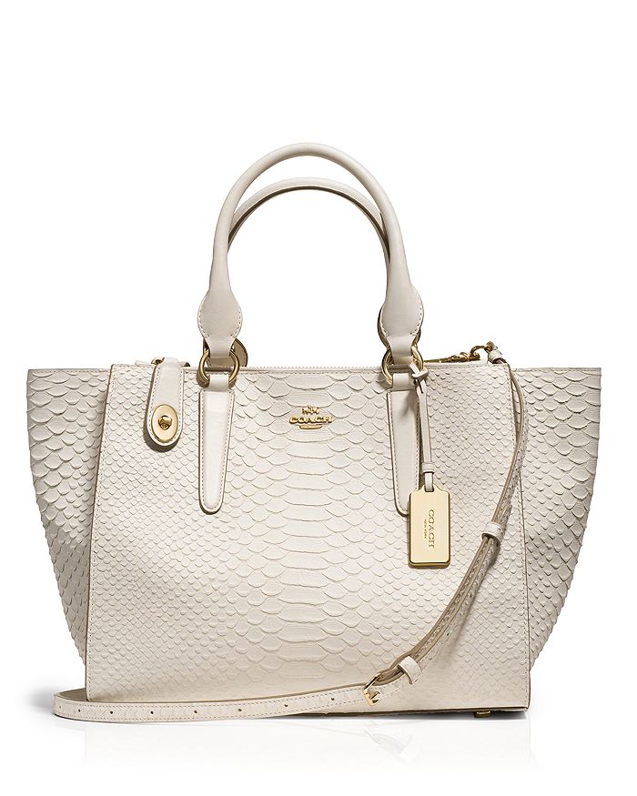 Coach python embossed leather store