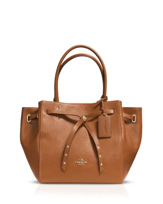 coach turnlock tie tote