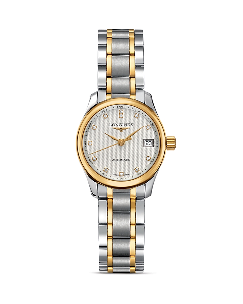 Longines Women's Master Silver Dial Watch In Silver/gold