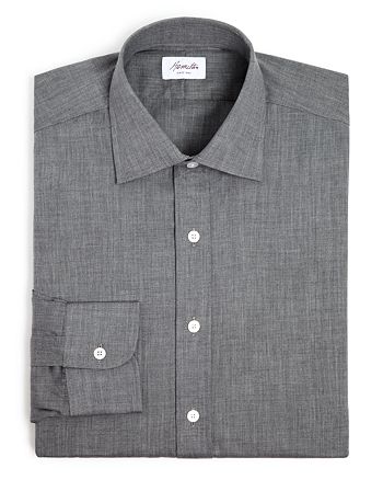Hamilton - Herringbone Solid Classic Fit Dress Shirt - 100% Exclusive