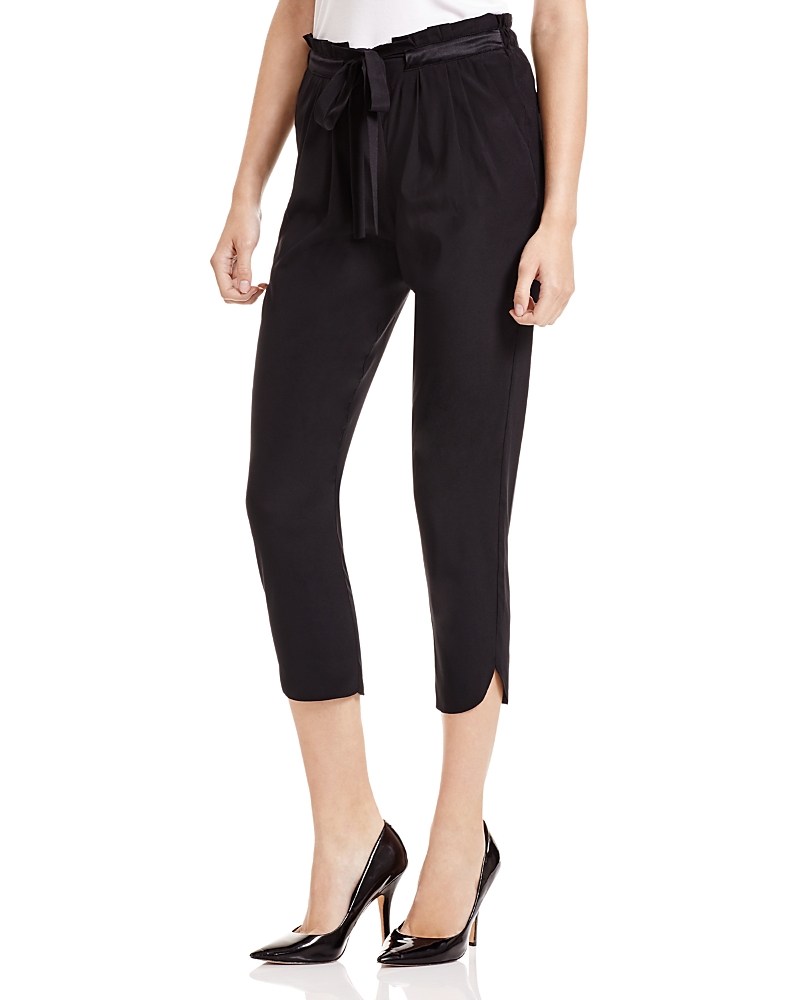 Ramy Brook Allyn Drawstring-waist Jogger Pants In Black