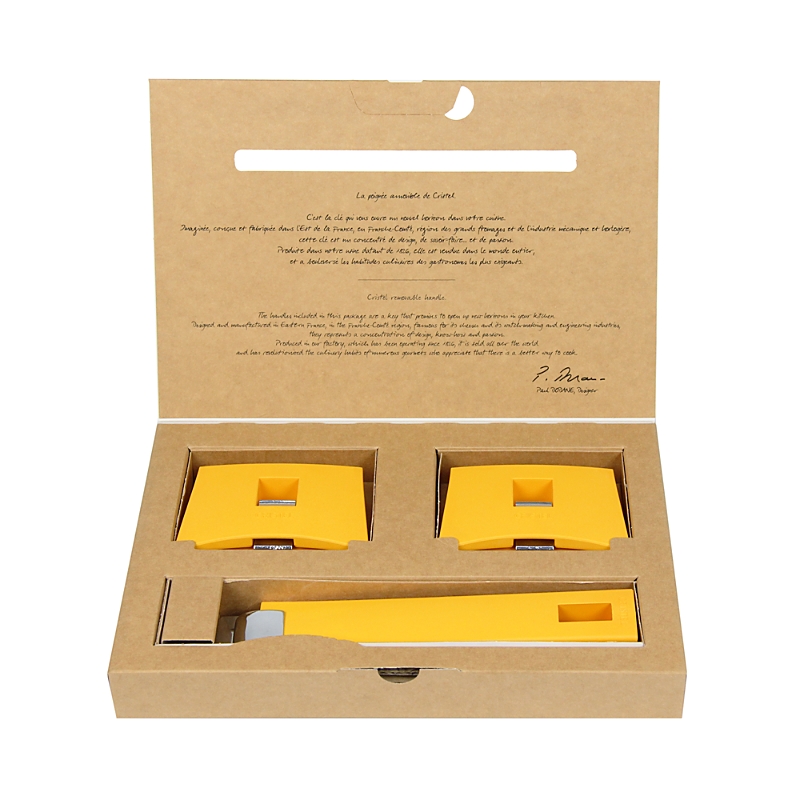 Cristel Mutine 3-piece Handle Set In Yellow