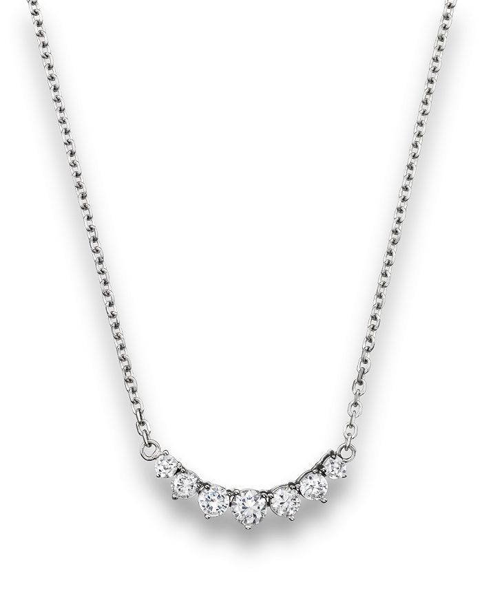 Bloomingdale's Diamond 7 Stone Necklace In 14k White Gold, 1.50 Ct. T.w.