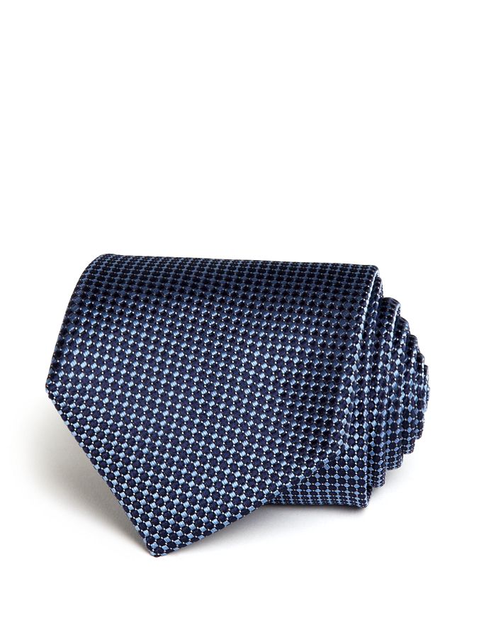 The Men's Store At Bloomingdale's Micro Harlequin Classic Tie - 100% Exclusive In Navy