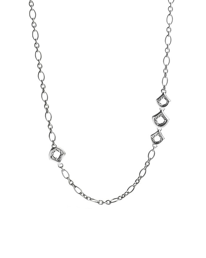 JOHN HARDY NAGA STERLING SILVER FIGARO CHAIN NECKLACE WITH FIGURATIVE CLASP, 36,NB651035X36