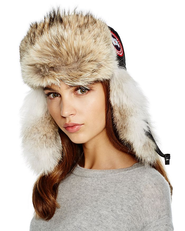 Canada Goose Coyote Fur Aviator Hat | Bloomingdale's