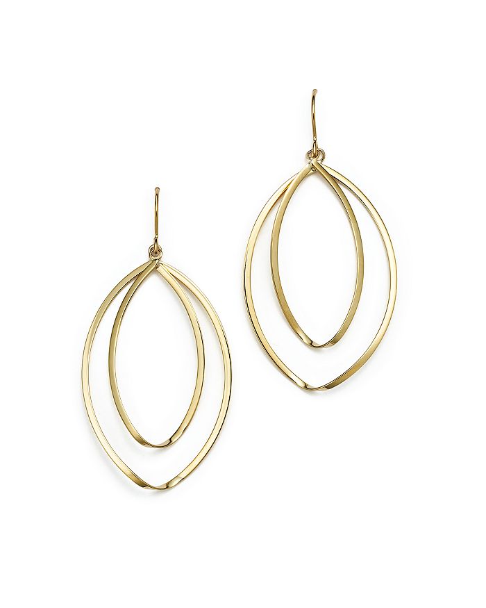 Bloomingdale's 14K Yellow Gold Double Twist Drop Earrings - 100% ...