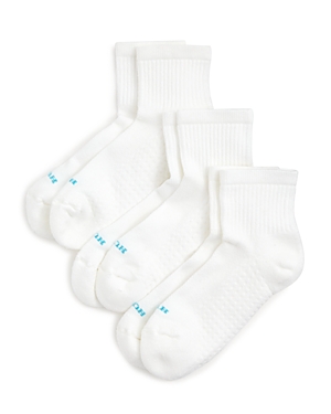 Hue Air Cush Mini Crew Socks, Set Of 3 In White