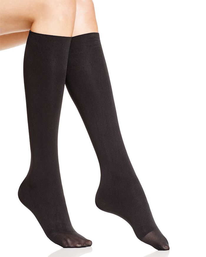 Hue Bandless Knee-high Socks In Black