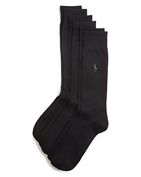 Mens Clothing Underwear Socks Polo Ralph Lauren Cotton 3 Pack Socks in Black for Men 