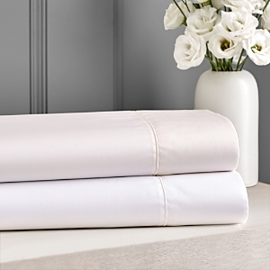 Hudson Park Collection 500tc Sateen Wrinkle-resistant Extra Deep Flat Sheet, Queen - 100% Exclusive In Ivory