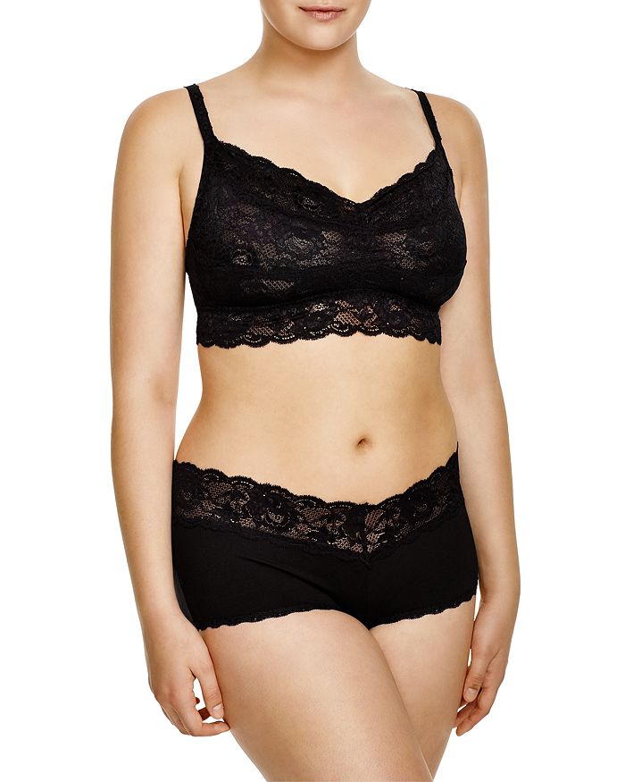 Shop Cosabella Plus Never Say Never Sweetie Soft Bra In Black