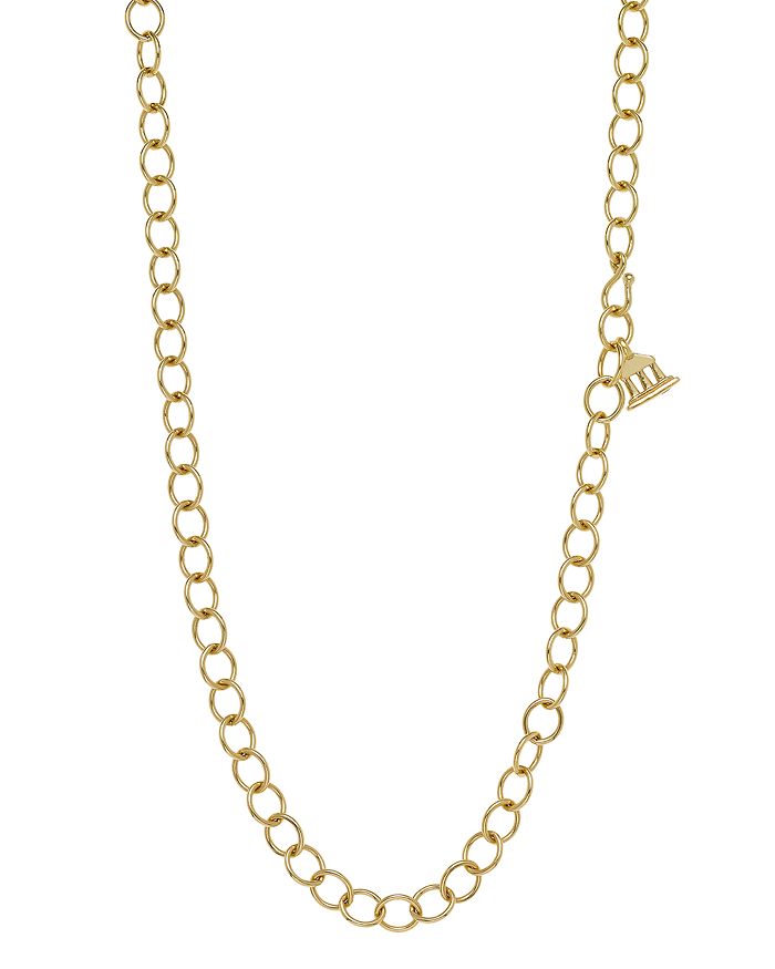 Shop Temple St Clair 18k Yellow Gold Oval Chain Necklace, 24