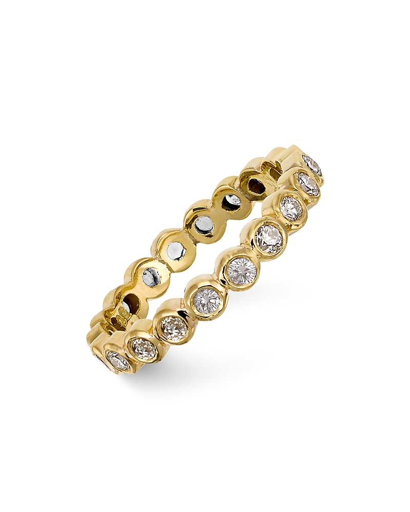 Temple St Clair 18k Gold Eternity Ring With Diamonds In Gold