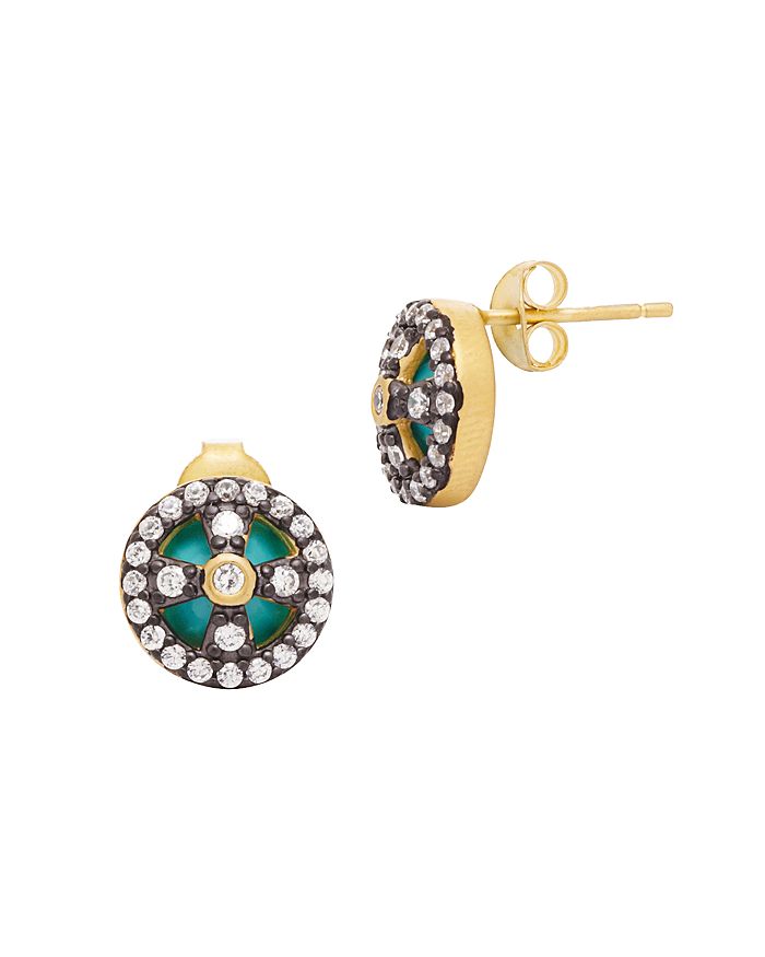Freida Rothman Clover Cage Stud Earrings Bloomingdale s