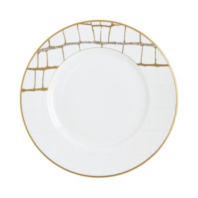 Prouna - Alligator Gold Swarovski Crystal Salad Plate