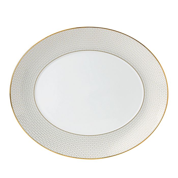 Wedgwood Geo Gold Serving Platter Bloomingdale's