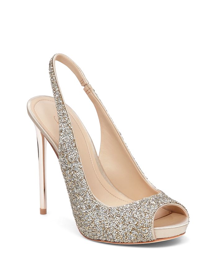 Imagine VINCE CAMUTO Pavi Slingback Platform Peep Toe Pumps