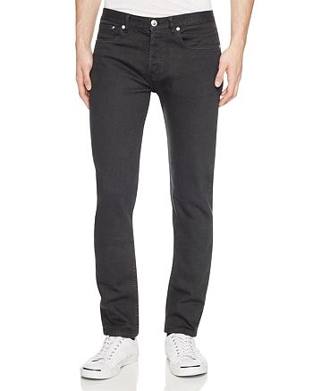 A.P.C. Petit Standard Slim Fit Jeans in Noir | Bloomingdale's