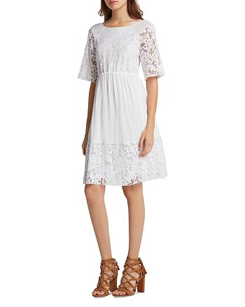 BCBGeneration Mixed Lace Dress | Bloomingdale's