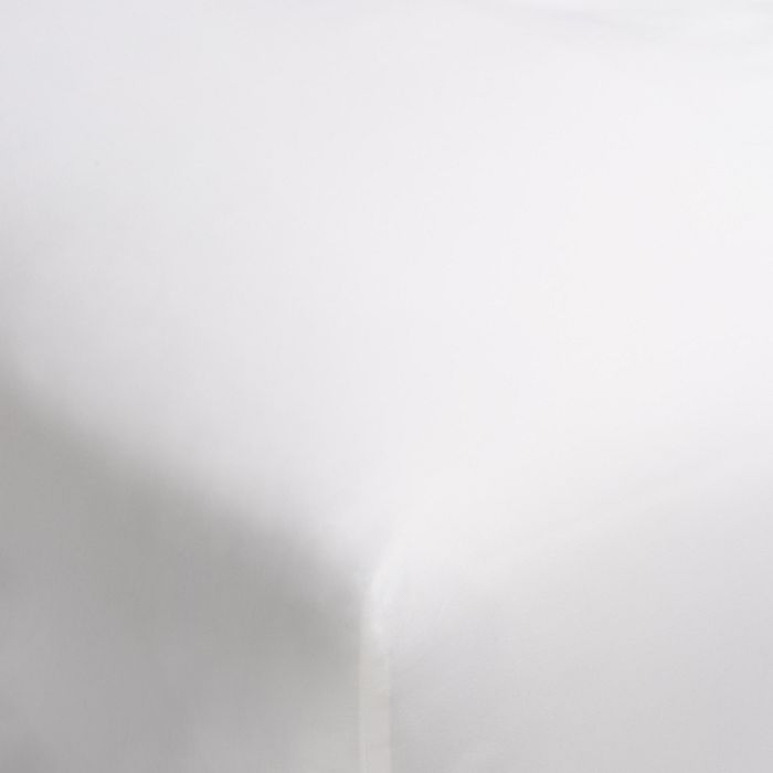 Shop Hudson Park Collection Hudson Park Italian Percale Stitch Extra Deep Fitted Sheet, Queen - 100% Exclusive In White