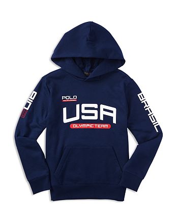 Ralph Lauren Boys' Polo USA Olympic Team Hoodie - Sizes S-XL |  Bloomingdale's