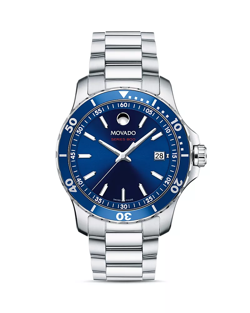 Movado Performance Stainless Steel Series 800 Watch, 40mm