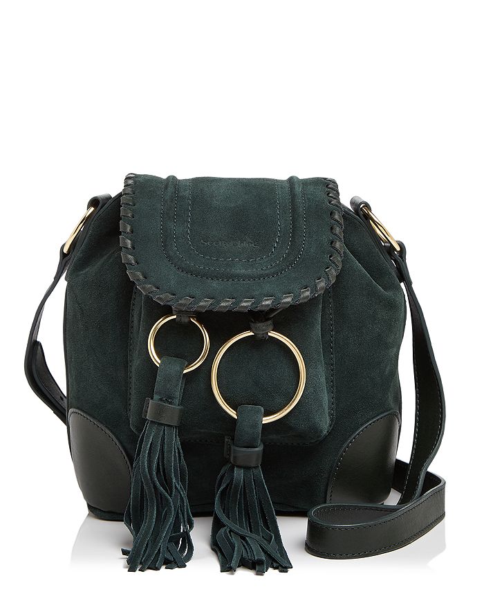See by Chlo Small Polly Suede Bucket Bag Bloomingdale s