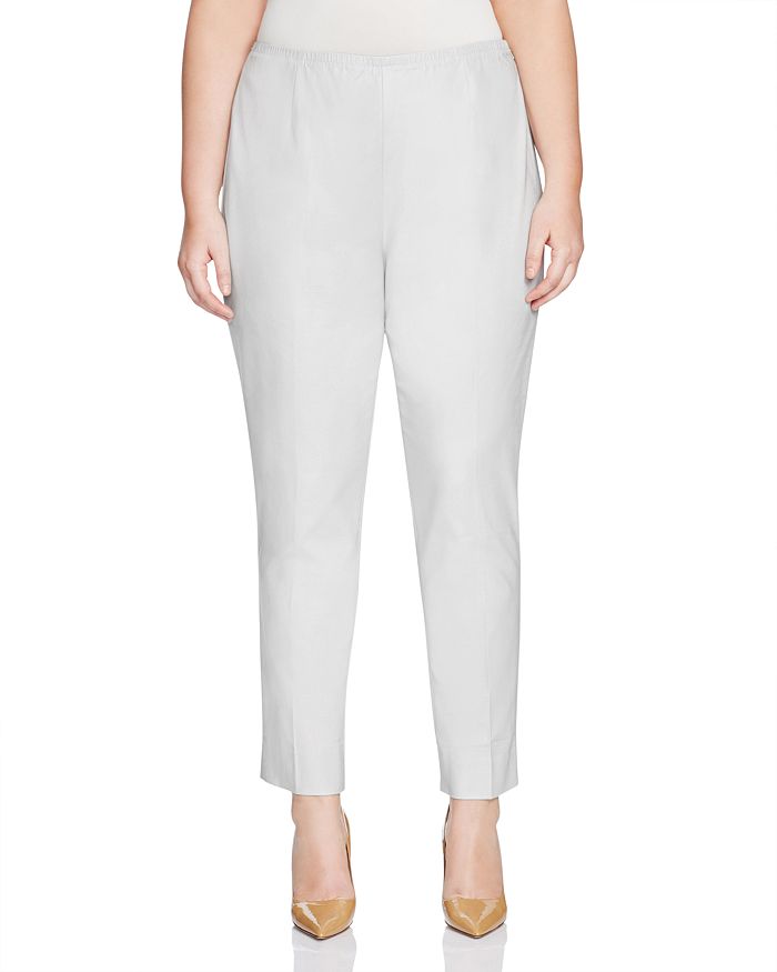 Nic And Zoe Plus Nic+zoe Plus Perfect Ankle Pants In Powder