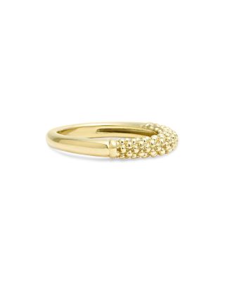 18K Gold Beaded Ring