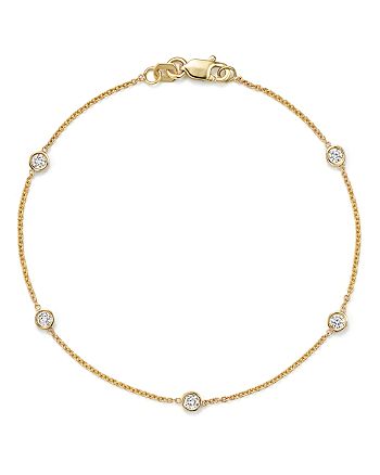 Bloomingdale's Diamond Station Bracelet in 14K Gold, 0.25 ct. t.w ...