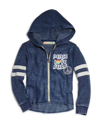 Surf Embellished Fleece Hoodie - Sizes 