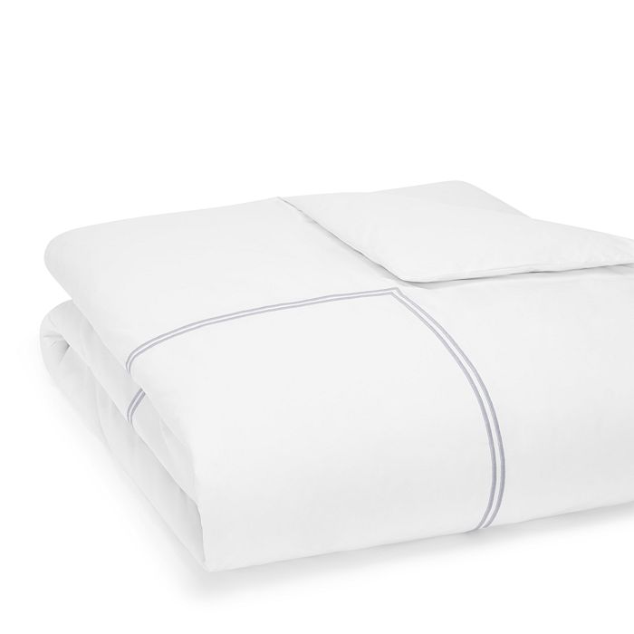 Hudson Park Collection Hudson Park Italian Percale Full/queen Duvet Cover - Exclusive In Silver