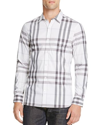 Burberry Nelson Stretch Button-Down Shirt - Slim Fit | Bloomingdale's