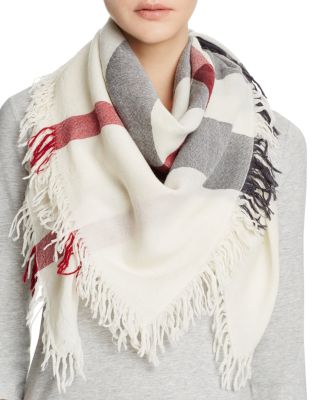 Burberry Color Check Wool Scarf 