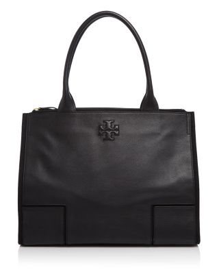 Tory Burch Ella Canvas and Leather Tote | Bloomingdale's