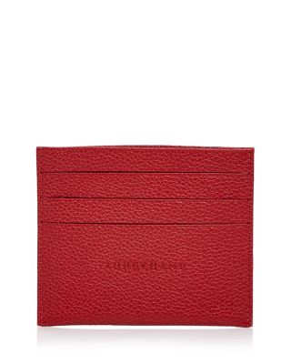 Longchamp Le Foulonne Leather Card Case 