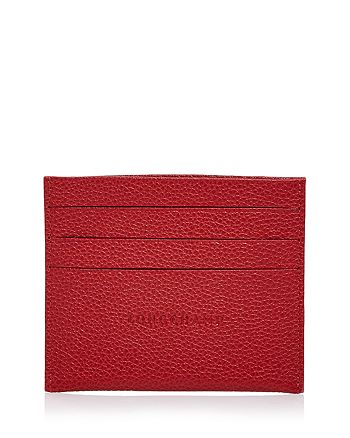 Longchamp Le Foulonne Leather Card Case | Bloomingdale's