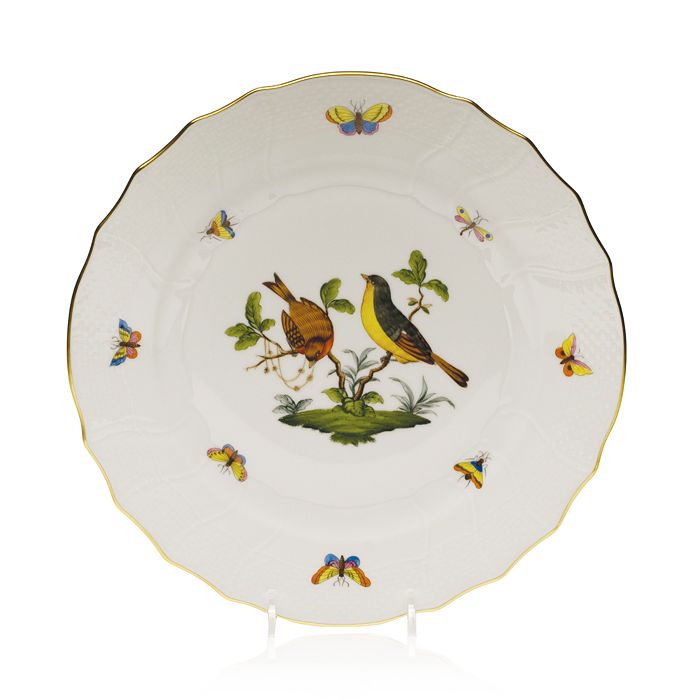 Herend Rothschild Bird Dinner Plate In Motif 07
