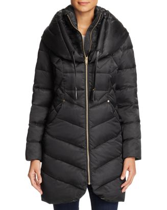 Via Spiga Shawl Collar Puffer Coat | Bloomingdale's