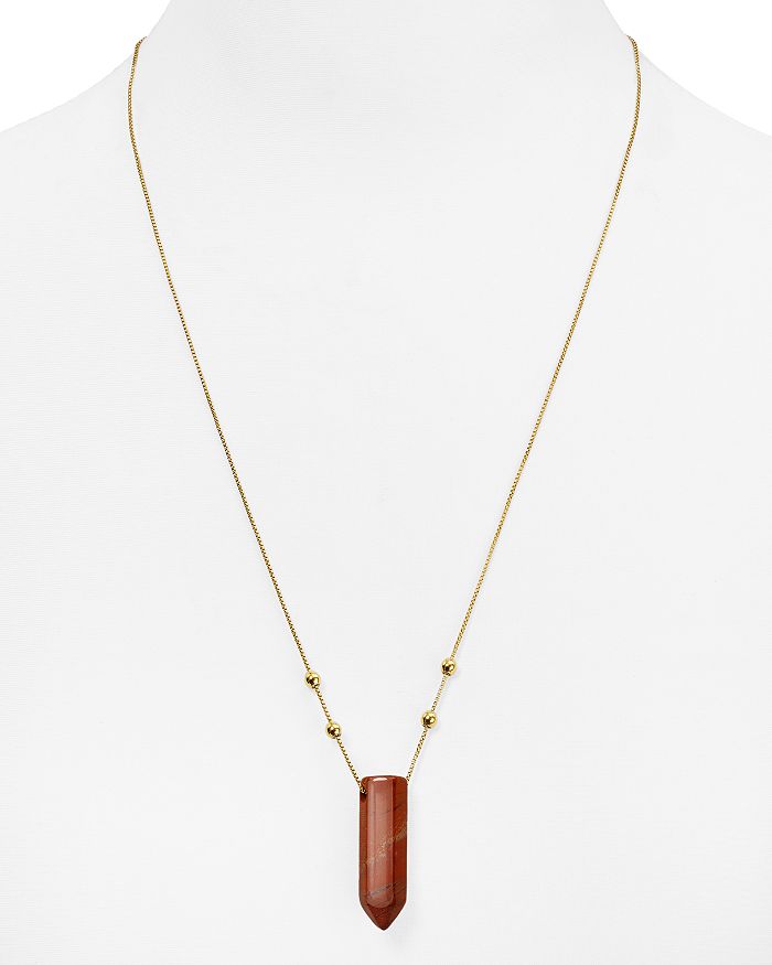 Alex and Ani Expandable Red Jasper Pendant Necklace 24
