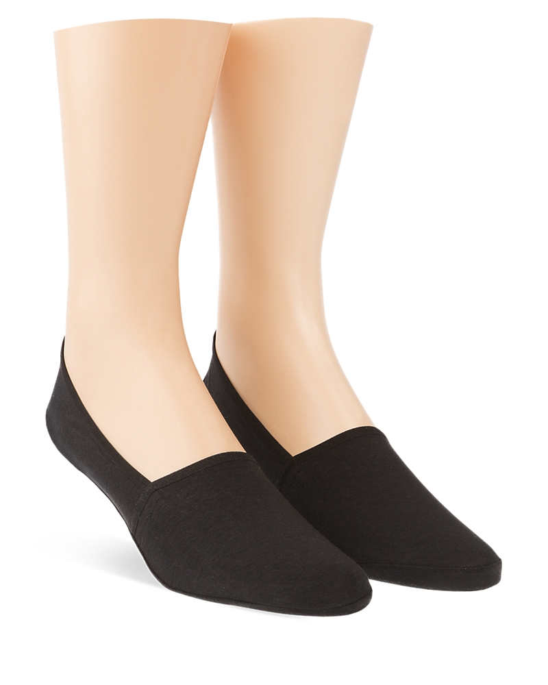 Calvin Klein No Show Liner Socks, Pack Of 2 In Black