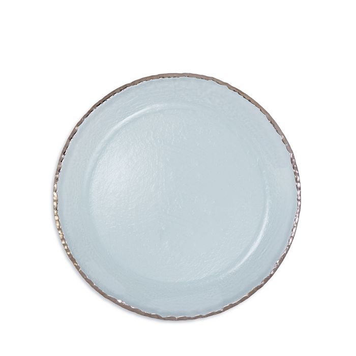 Annieglass Edgey 10 Dinner Plate In Platinum
