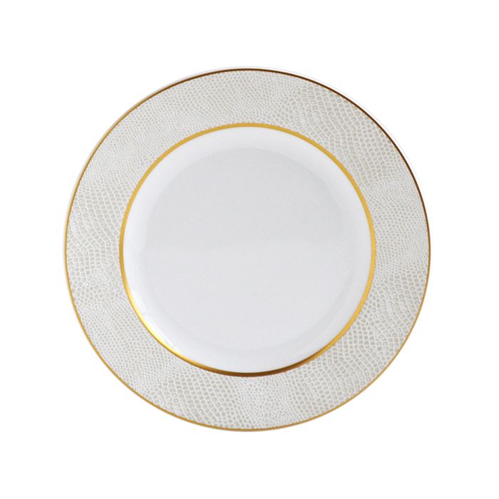 Shop Bernardaud Sauvage White Bread & Butter Plate In Gold/white