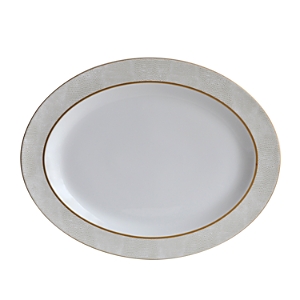 Bernardaud Sauvage White Oval Platter, 13