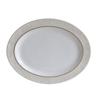 Bernardaud Sauvage White Oval Platter, 15