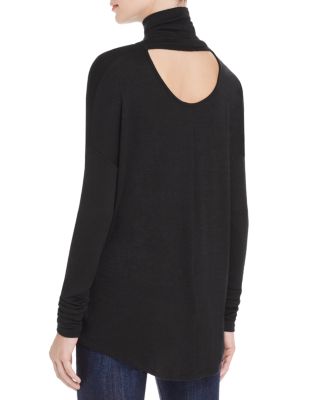 rag & bone/JEAN - Cutout Long Sleeve Turtleneck Top