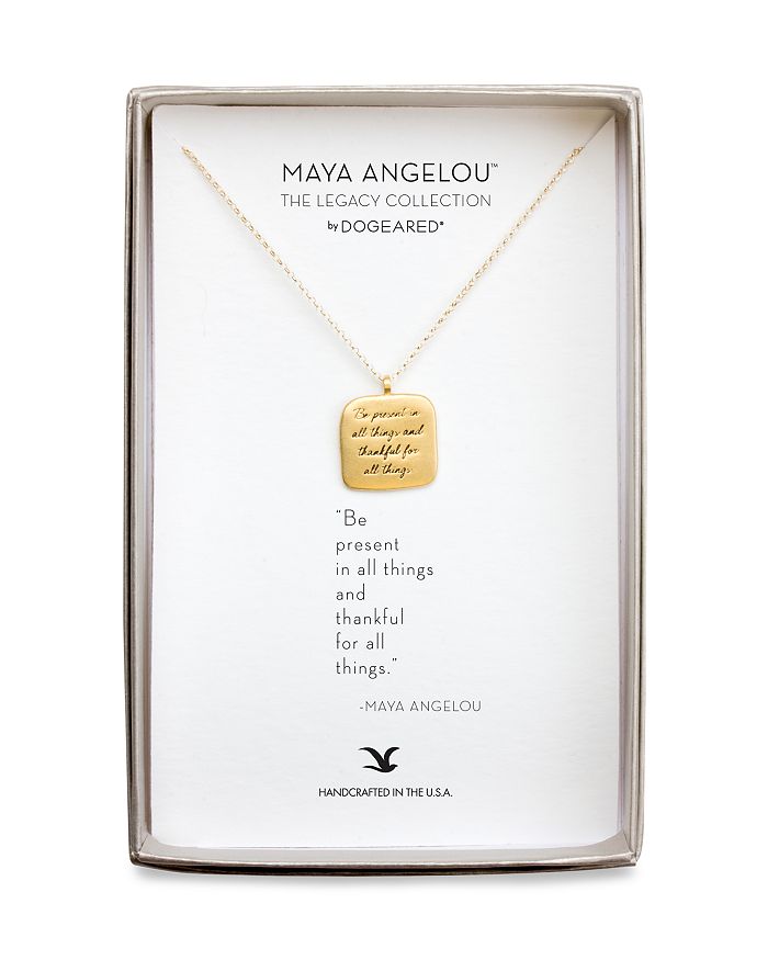 Maya angelou necklace outlet